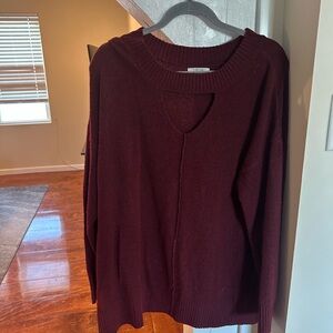 Women's Burgundy Sweater